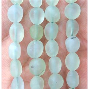 matte green Prehnite chip beads, freeform, approx 5-8mm [GMLB3786]