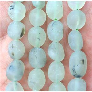 matte green Prehnite chip beads, freeform, approx 5-8mm [GMLB3787]