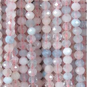 faceted round Morganite beads, pink, approx 2.5mm dia [GMLB3797]
