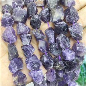 purple dogteeth Amethyst nugget chip beads, freeform, rough, approx 10-18mm [GMLB3838]