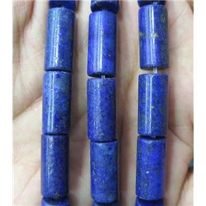 blue lapis lazuli tube beads, approx 8x16mm [GMLB3871]