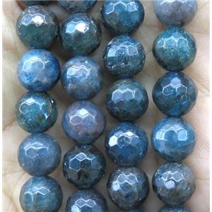 faceted round Apatite beads, AB-grade, approx 8mm dia [GMLB3968-8MM]