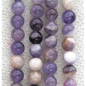 round Amethyst beads, purple, approx 3mm dia [GMLB3982-3MM]