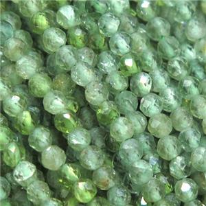 natural Green Apatite seed beads, faceted round, approx 2mm dia [GMLB4041]