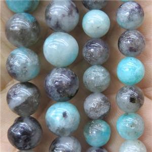 Madagascar Black Amazonite beads, round, approx 10mm dia [GMLB4189-10MM]