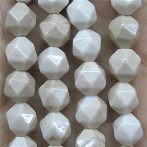 faceted round Chinese River Jasper ball beads, approx 8mm dia [GMLB4273-8MM]