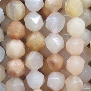 faceted round pink aventurine beads ball, approx 6mm dia [GMLB4279-6MM]