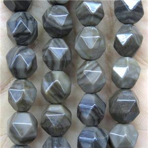 coffee Wood Lace Jasper Beads, faceted round, approx 10mm dia [GMLB4285-10MM]