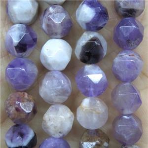 faceted round DogTooth Amethyst beads ball, purple, approx 10mm dia [GMLB4286-10MM]