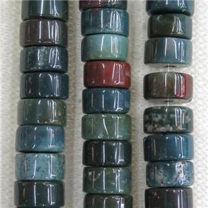 BloodStone beads, heishi, approx 5x10mm [GMLB4359]