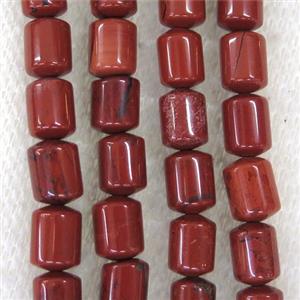 Red Jasper tube beads, approx 6x8mm [GMLB4365]