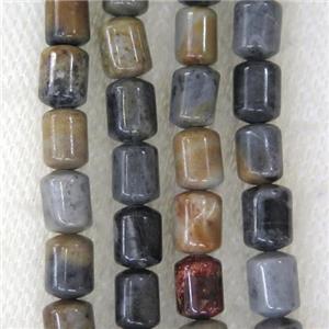 Picasso Jasper tube beads, approx 6x8mm [GMLB4368]