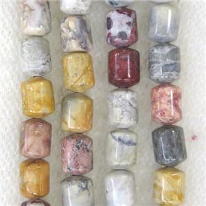Skyeye Jasper tube beads, approx 6x8mm [GMLB4369]