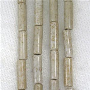 River Jasper tube beads, approx 4x13mm [GMLB4375]