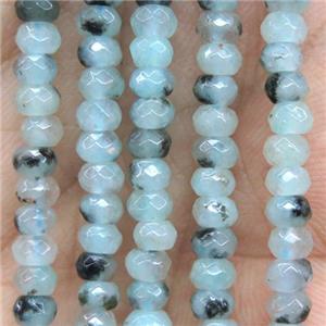 tiny lt.green jade beads, faceted rondelle, approx 2x4mm [GMOT1093]