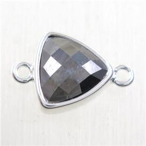 Terahertz triangle connector, platinum plated, approx 12mm [GMPDA10148]