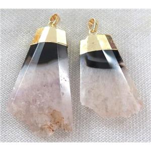 druzy agate pendant, freeform, approx 20-60mm [GMPDA2993]