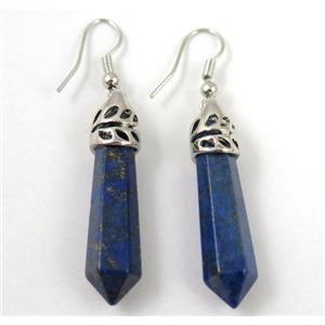 lapis lazuli stick earring, approx 10-35mm [GMPDA3131]