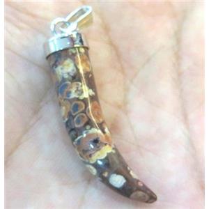 rhyolite horn pendant, approx 7-35mm [GMPDA3310]