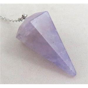 amethyst pendulum pendant, approx 36mm [GMPDA3321]