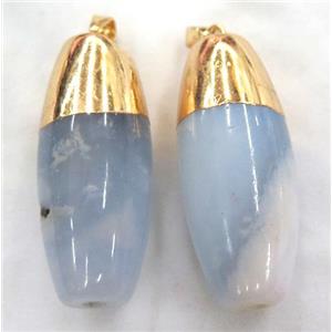 agate pendant, barrel, approx 18-45mm [GMPDA3329]