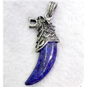 gemstone pendant, cattle horn, approx 16-45mm [GMPDA3585]