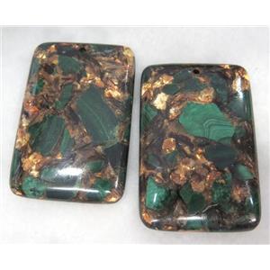 gemstone pendant, rectangle, approx 40x60mm [GMPDA3946]