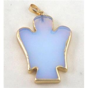 opal pendant, angle, flat, approx 30-40mm [GMPDA4061]