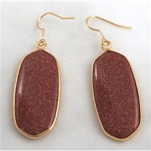 gemstone earring, colorfast, approx 15-37mm [GMPDA4224]