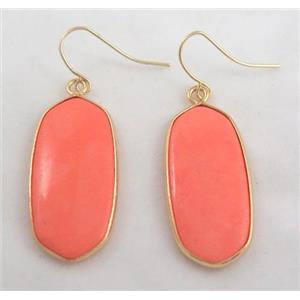 gemstone earring, colorfast, approx 15-37mm [GMPDA4229]