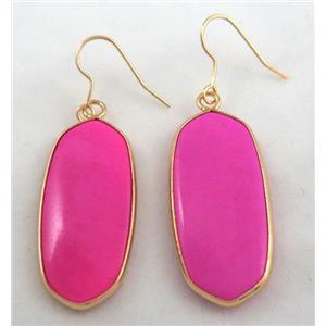 gemstone earring, colorfast, approx 15-37mm [GMPDA4232]