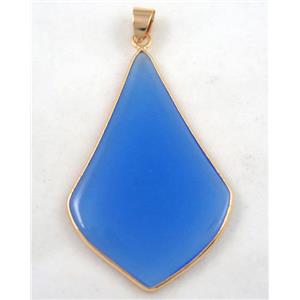 gemstone pendant, colorfast, approx 30-50mm [GMPDA4249]