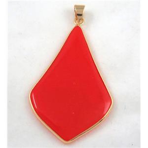 gemstone pendant, colorfast, approx 30-50mm [GMPDA4250]