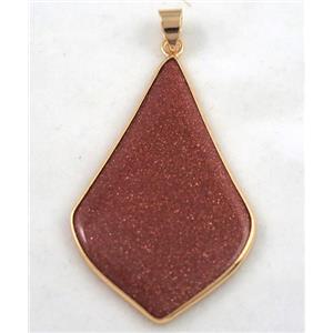 gemstone pendant, colorfast, approx 30-50mm [GMPDA4252]