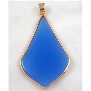 gemstone pendant, colorfast, approx 30-50mm [GMPDA4255]