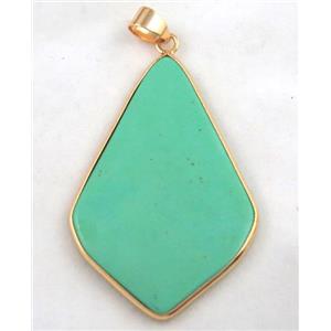 gemstone pendant, colorfast, approx 30-50mm [GMPDA4256]