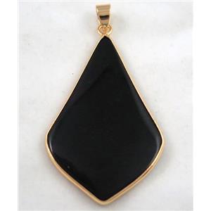 gemstone pendant, colorfast, approx 30-50mm [GMPDA4258]