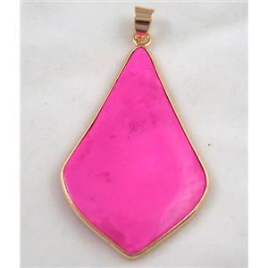 gemstone pendant, colorfast, approx 30-50mm [GMPDA4259]