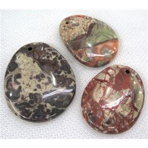 gemstone pendant, freeform, approx 25-40mm [GMPDA5011]