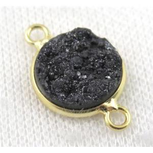 sunagate druzy connector, round, approx 15mm dia [GMPDA5147]