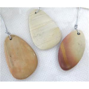 American picture jasper pendant, freeform, approx 15-45mm [GMPDA5396]