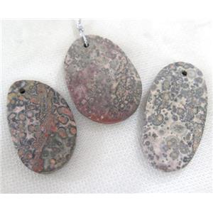 leopard skin Jasper pendant, freeform, approx 15-45mm [GMPDA5409]