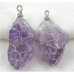 gemstone pendant, freeform, approx 20-50mm [GMPDA5478]