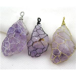 gemstone pendant, freeform, approx 20-50mm [GMPDA5481]