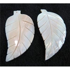 shell pendant, leaf, approx 34-63mm [GMPDA6026]