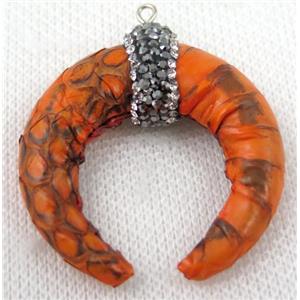 gemstone pendant paved rhinestone, approx 38-40mm [GMPDA6071]