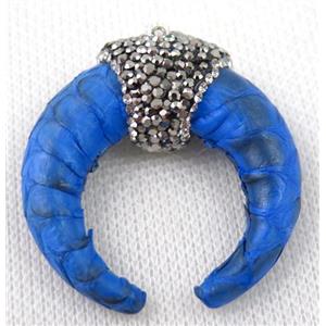 gemstone pendant paved rhinestone, approx 38-40mm [GMPDA6078]