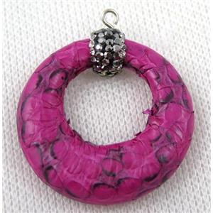 gemstone pendant paved rhinestone, approx 35mm dia [GMPDA6085]