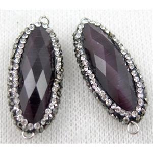 gemstone connector paved rhinestone, approx 14-38mm [GMPDA6176]