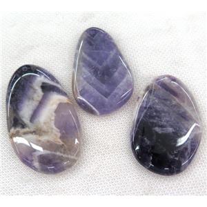 amethyst pendant, freeform, purple, approx 25-65mm [GMPDA6378]